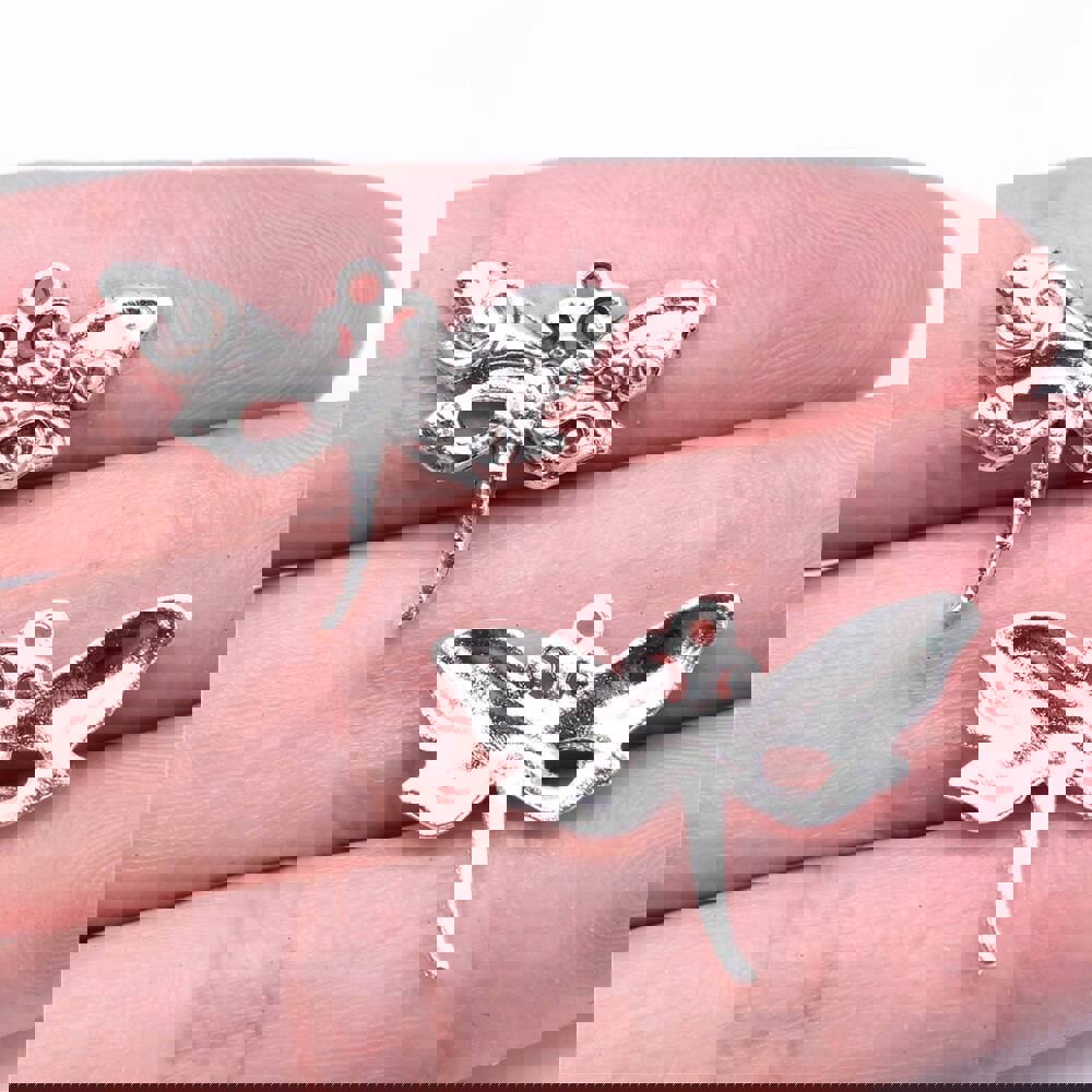 10pcs Antique Silver Dragonfly Charms for DIY Jewelry Making