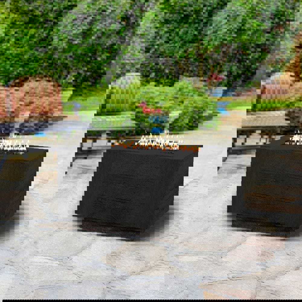 Top Fires Catalina Rectangular GFRC Gas Fire Pit - Electronic Ignition