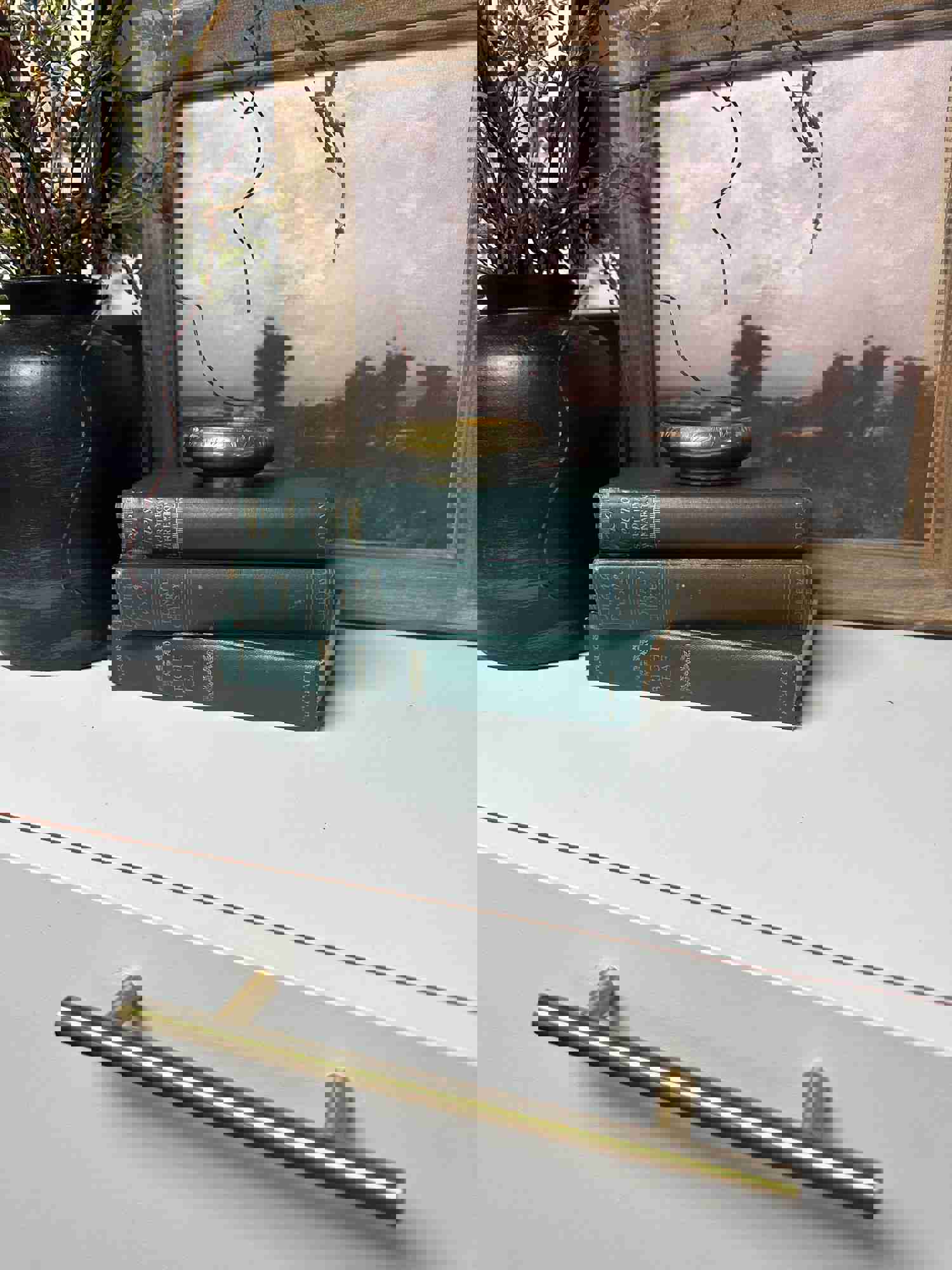 Green Vintage Books for Home Decor