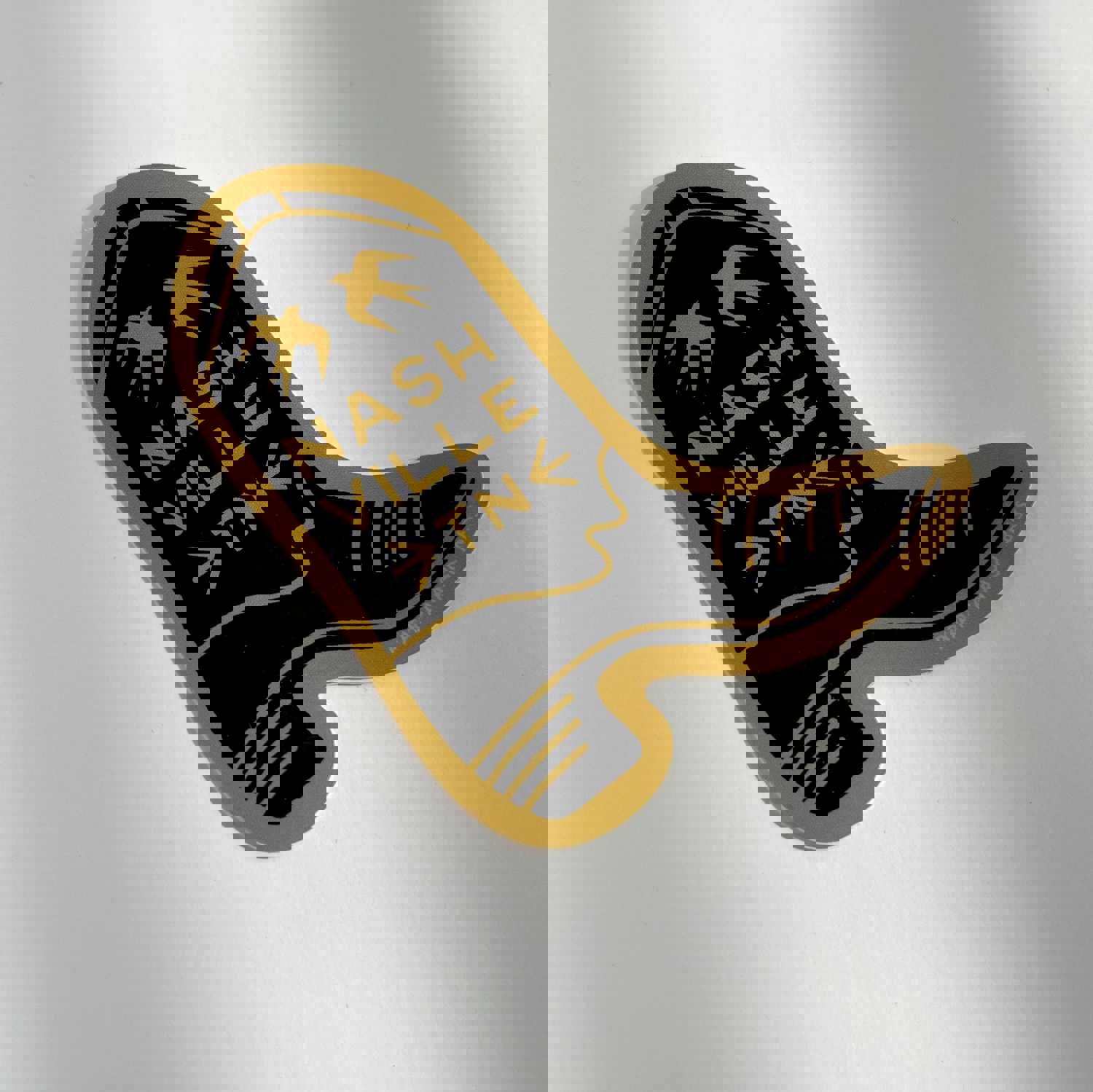 Nashville Black Boot Sticker