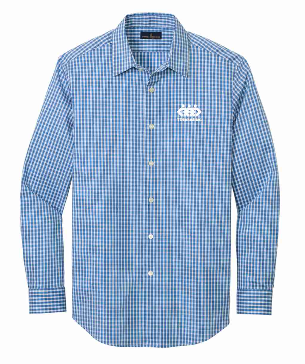 TDIndustries Brooks Brothers Tech Stretch Patterned Shirt