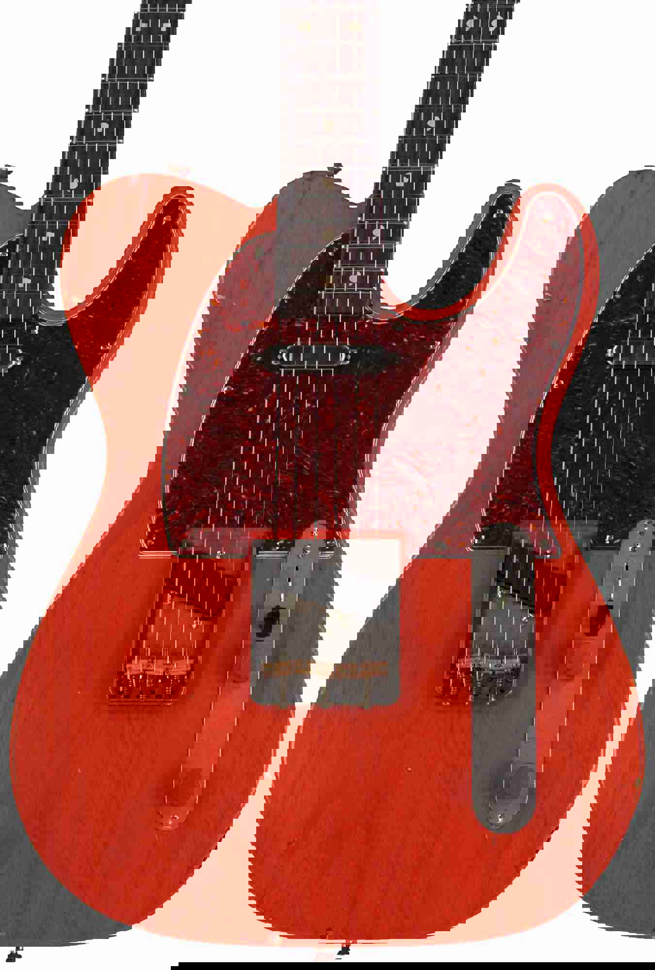 Nash T-63 Guitar, Gretsch Orange, Tortoise Shell, Light Aging