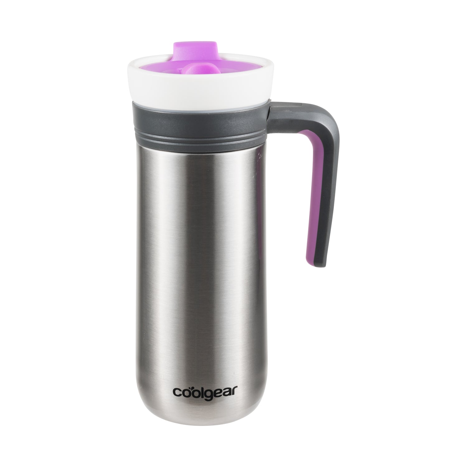 COOL GEAR 4-Pack 12 oz Stainless Steel Kona Triple Insulated Travel Mug with Handle