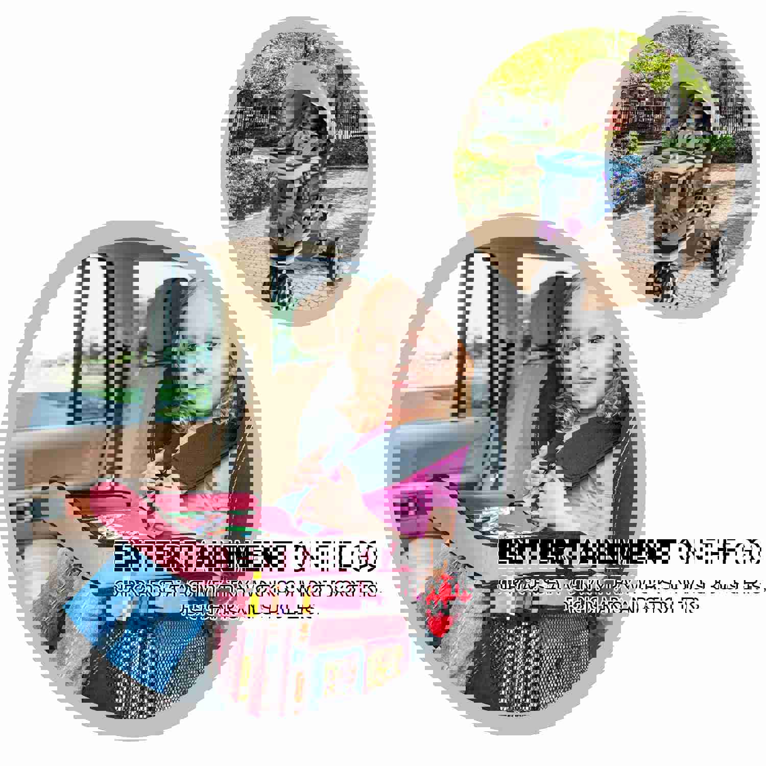 Toddler Kid Gear Car Seat Travel Tray Storage Pocket Organizer