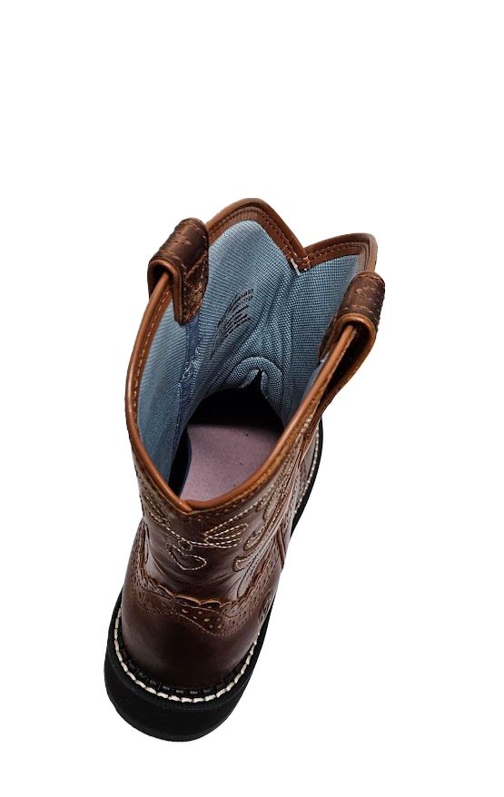 Ariat Women Fatbaby Saddle Medium Western Boot Russet Rebel 10000860