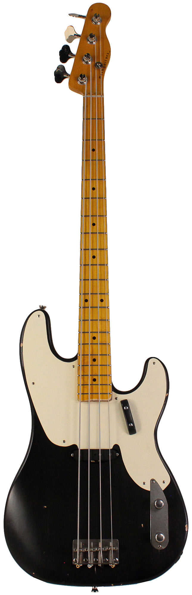 Nash PB-55 Bass Guitar - Alder Body, Black Finish, Light Aging