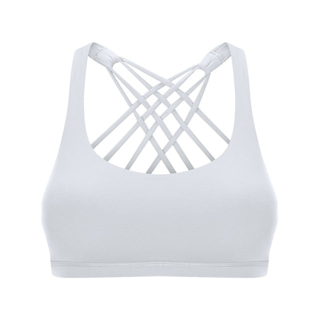 Women's Crisscross Fitness Bra - Supportive & Stylish Workout Essential