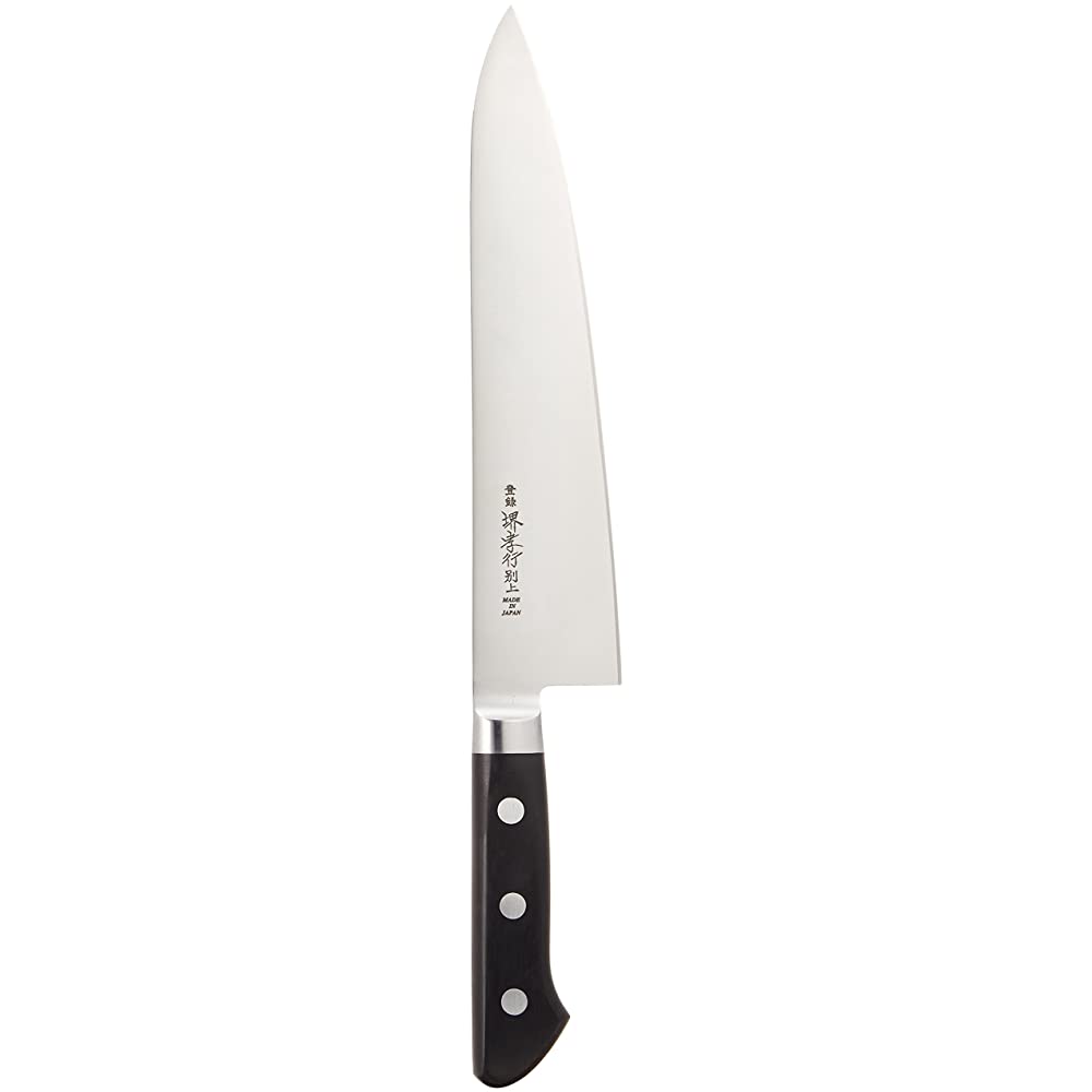 Takayuki Sakai Japanese Steel Gyuto Chef's Knife with Brim, 8.3 inches (21 cm)