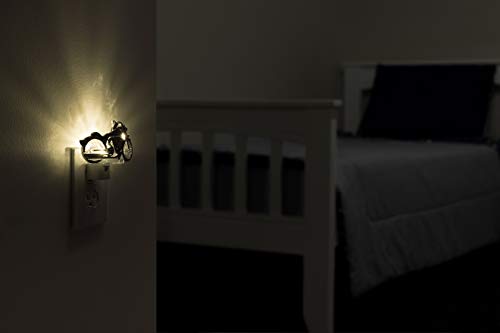 LED Motorcycle Night Light with Dusk-to-Dawn Sensor, Auto On/Off, Energy-Efficient