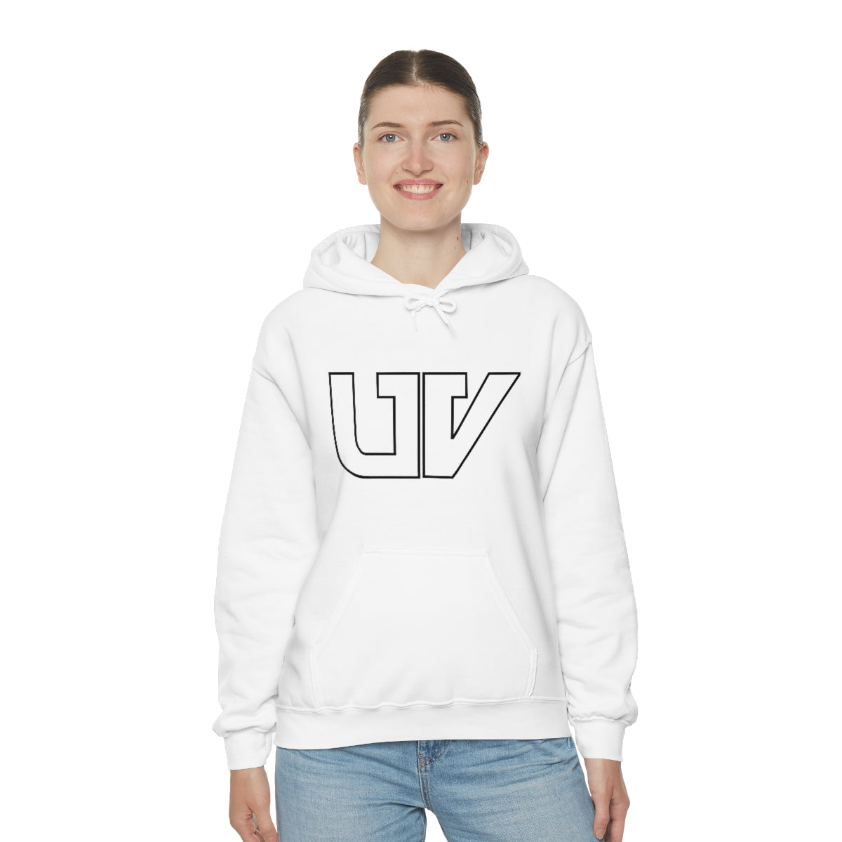 S-UV Hoodie White Logo - Extra Comfy & Stylish