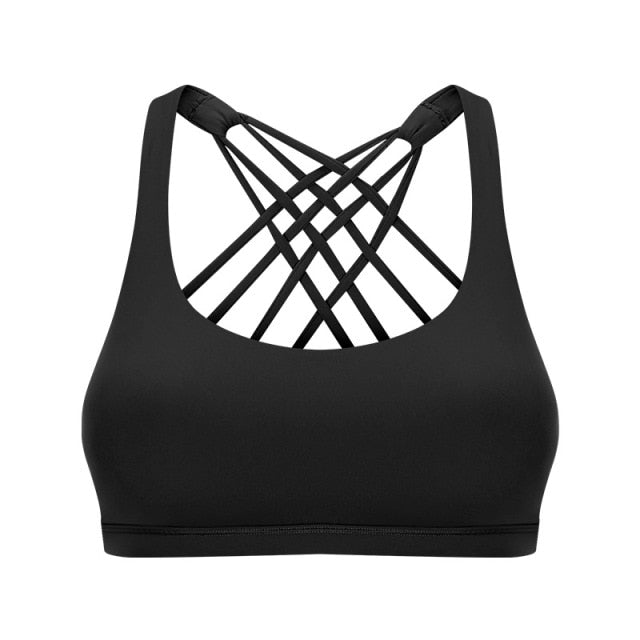 Women's Crisscross Fitness Bra - Supportive & Stylish Workout Essential