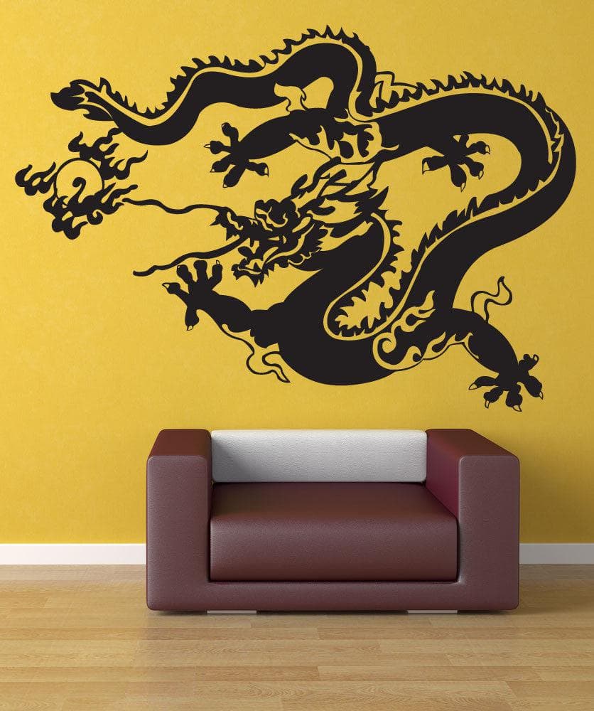 Vinyl Wall Decal Sticker Chinese New Year Dragon #1276 - Removable & Easy to Apply