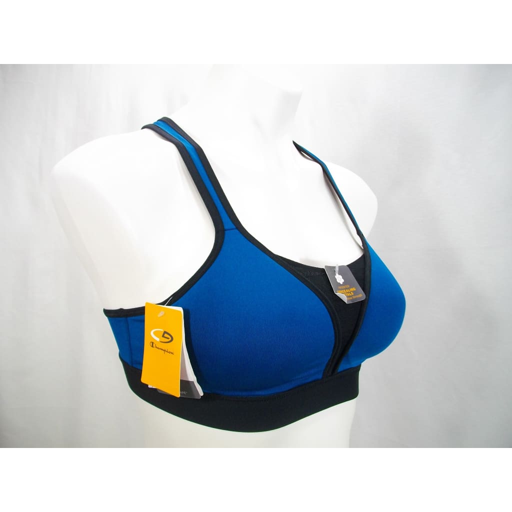 Champion N9619 C9 Power Shape V-Mesh Wire Free Sports Bra - XS Blue Oasis