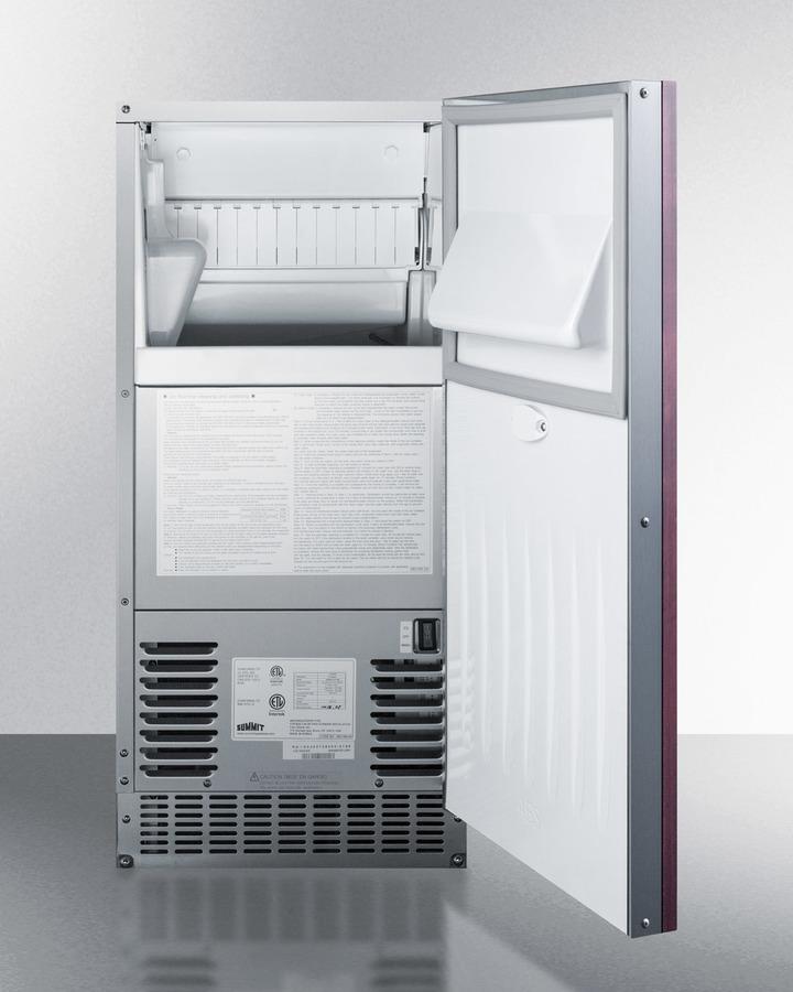 Summit 14.88 Slim Fitting Built In Ice Maker BIM68OSGDRIF