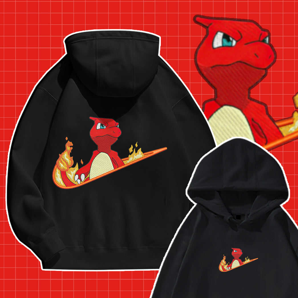 Charmeleon Simple Swoosh Custom 2-Side Printed Hoodie