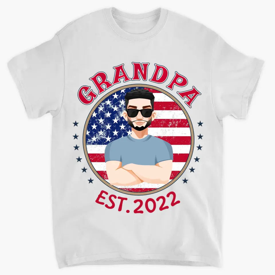 Personalized Custom T-shirt - 4th Of July, Fathers Day, Birthday Gift For Dad, Grandpa - Cool Dad Shirt