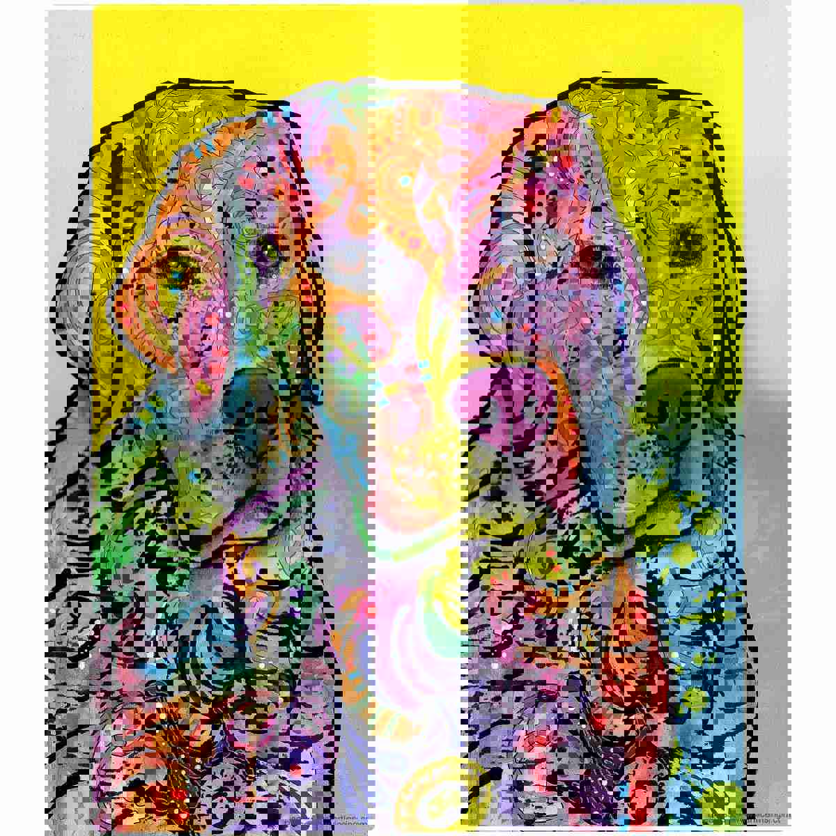 Pastel Retriever Dog Dean Russo Wall Decal