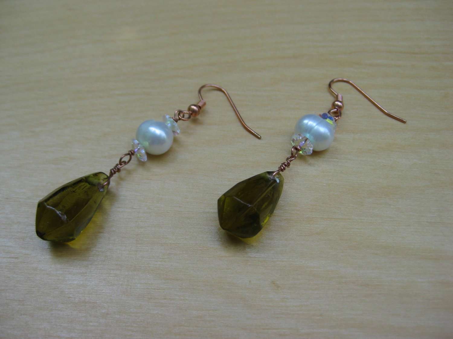 Insouciant Studios Loch Earrings 4 Pair Gift Set - Elegant Olive, Seafoam & Copper Earrings