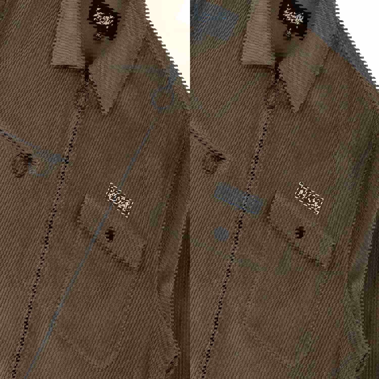 Hydra Corduroy Zip Jacket - Stone
