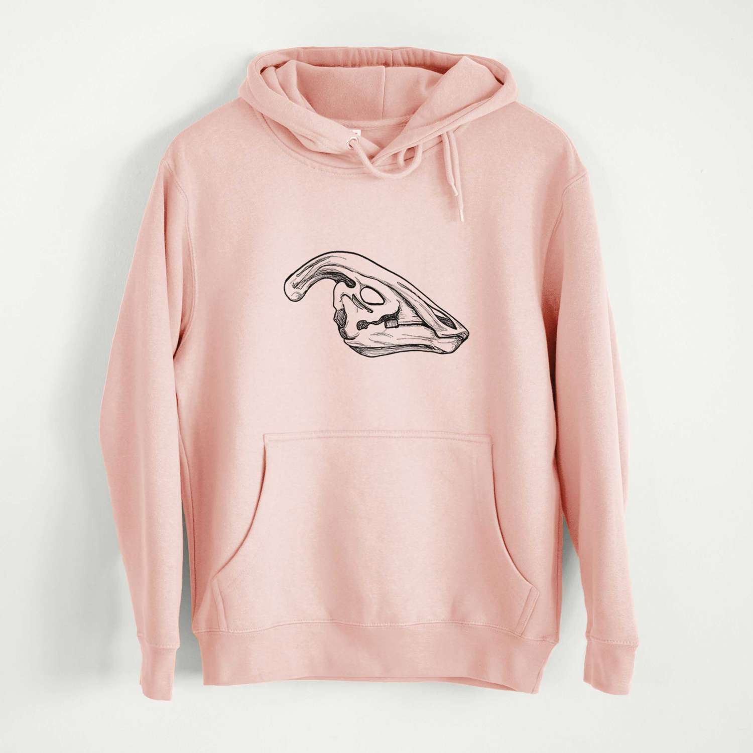Parasaurolophus Skull - Mid-Weight Unisex Premium Blend Hoodie