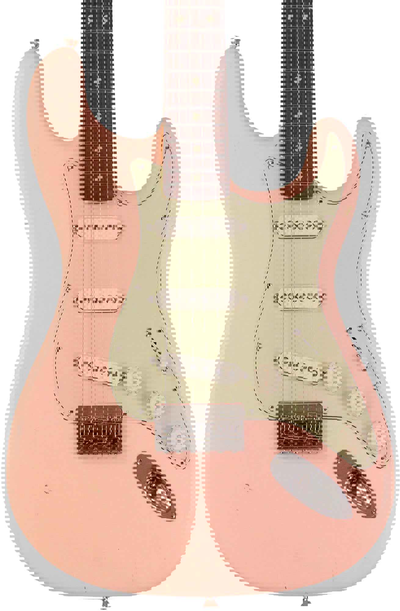 Nash S-63 Guitar, Shell Pink, Hard Tail, Light Aging - Vintage Strat Model