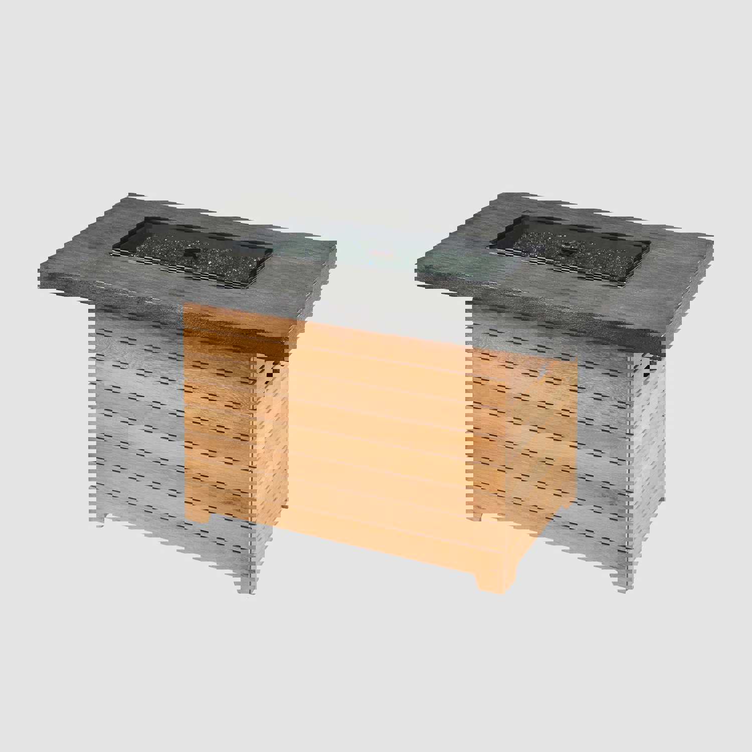 Darien Rectangular Gas Fire Pit Table