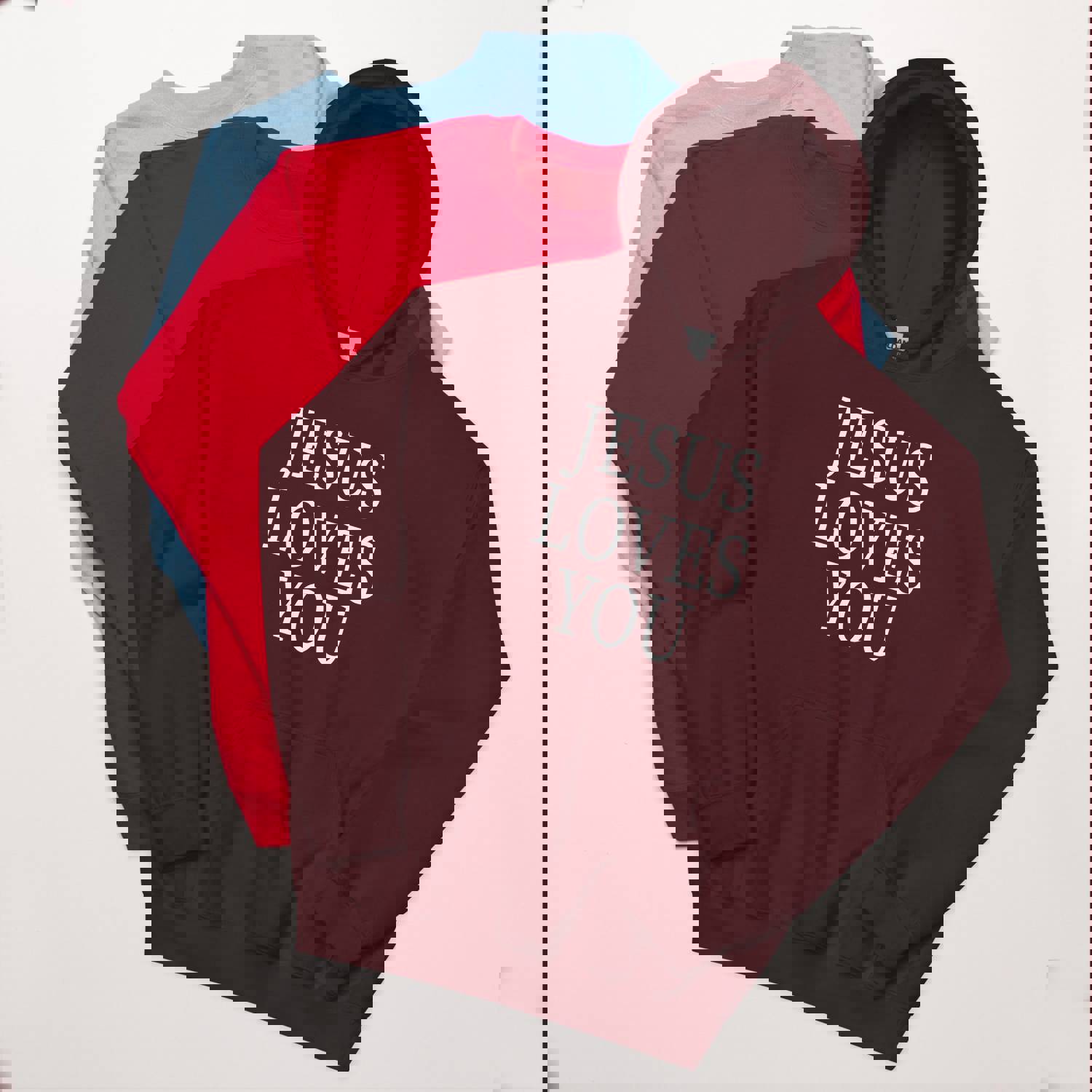 F&H Christian Jesus Loves You Unisex Hoodie