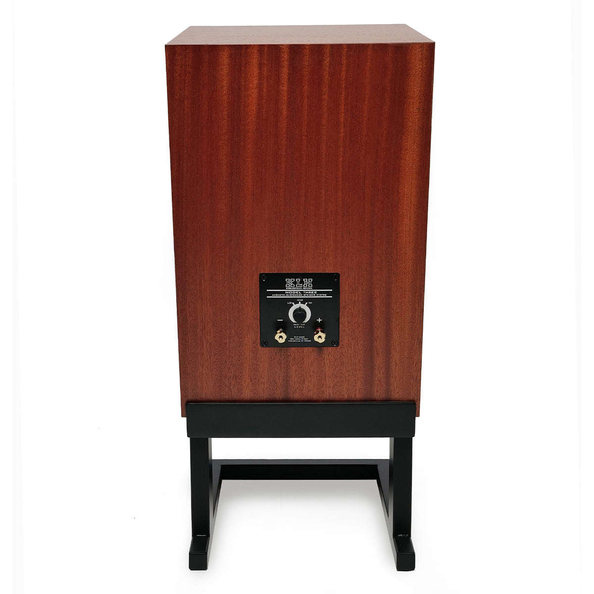 KLH Model Three 2-way 8-inch Acoustic Suspension Bookshelf Speaker - Pair (West African Mahogany)