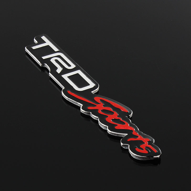 Toyota TRD Sports 3D Aluminum Emblem Decal (18CM)