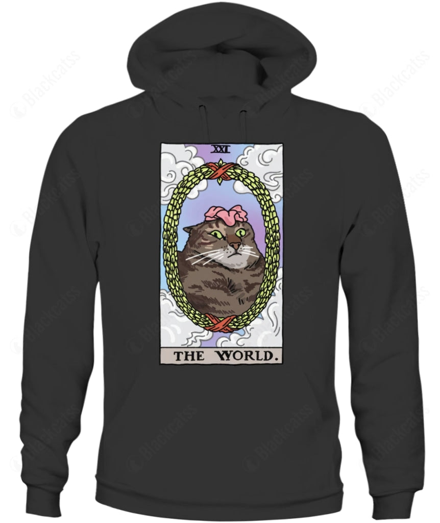 The World Tarot Flower Cat Graphic Unisex T-Shirt