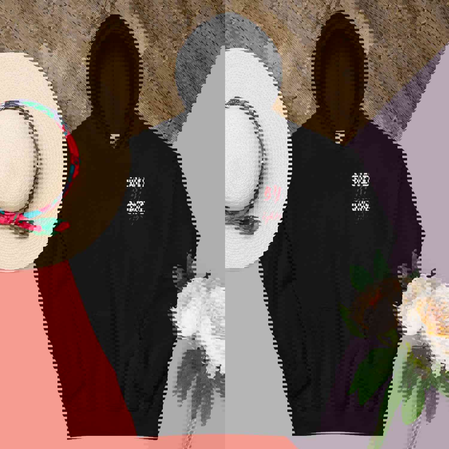 Christian Saved by Grace Two Sided Hoodie