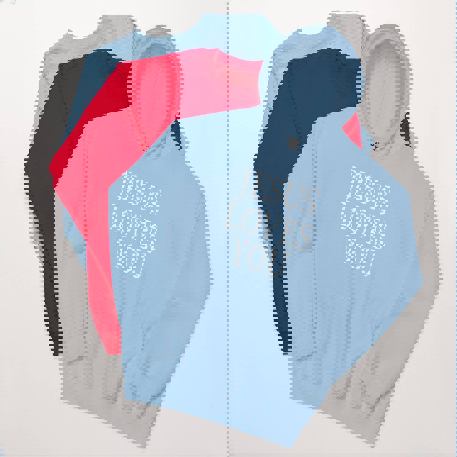 F&H Christian Jesus Loves You Unisex Hoodie