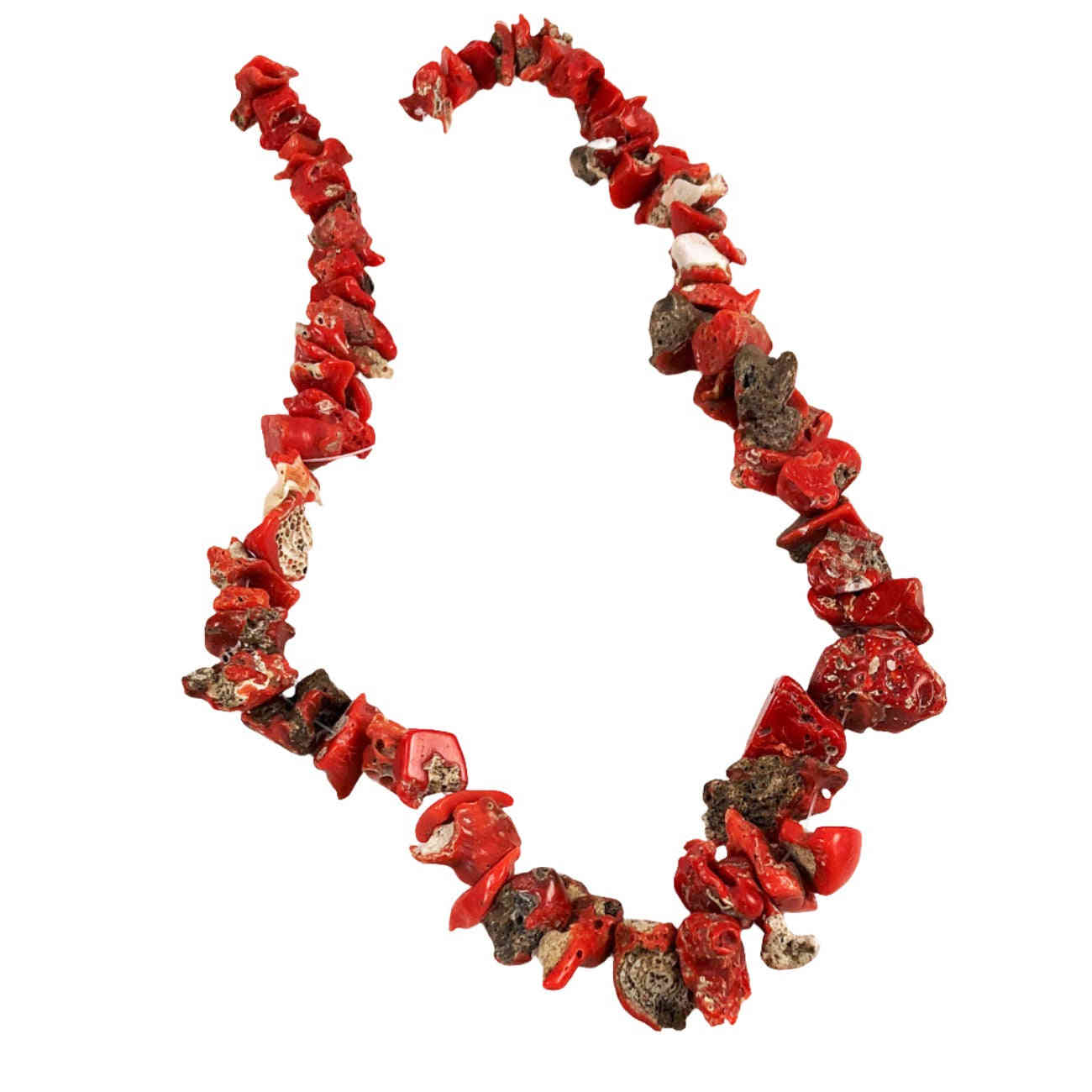 Italian Red Coral Nugget Beads Natural Antique - Vintage Jewelry