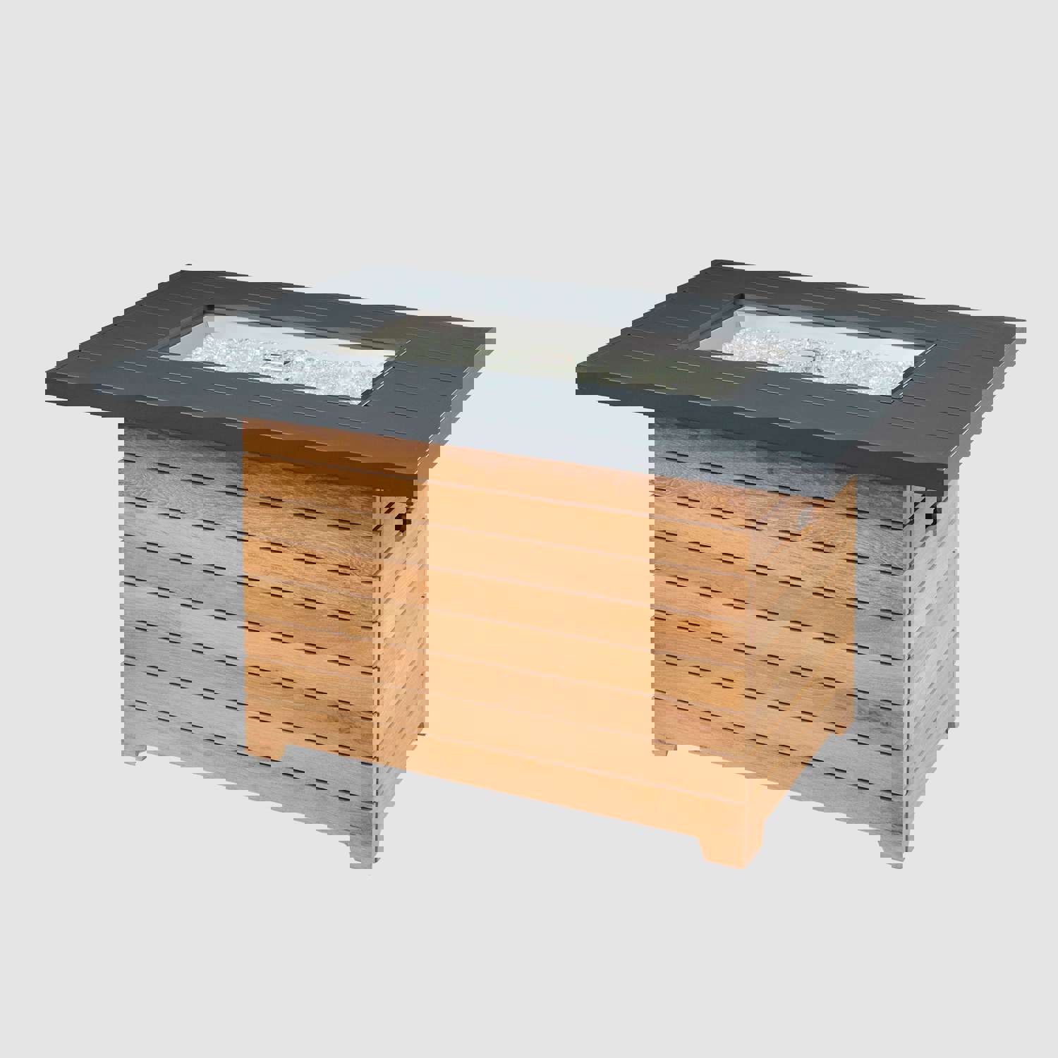 Darien Rectangular Gas Fire Pit Table