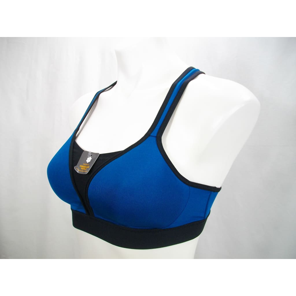 Champion N9619 C9 Power Shape V-Mesh Wire Free Sports Bra - XS Blue Oasis
