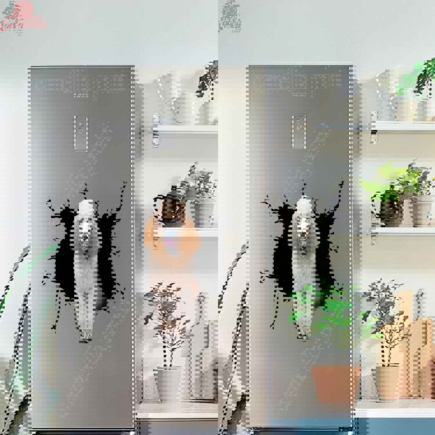 Poodle Crack Decal For Boat Cool Custom Die Cut Stickers 50th Wedding Anniversary Gifts