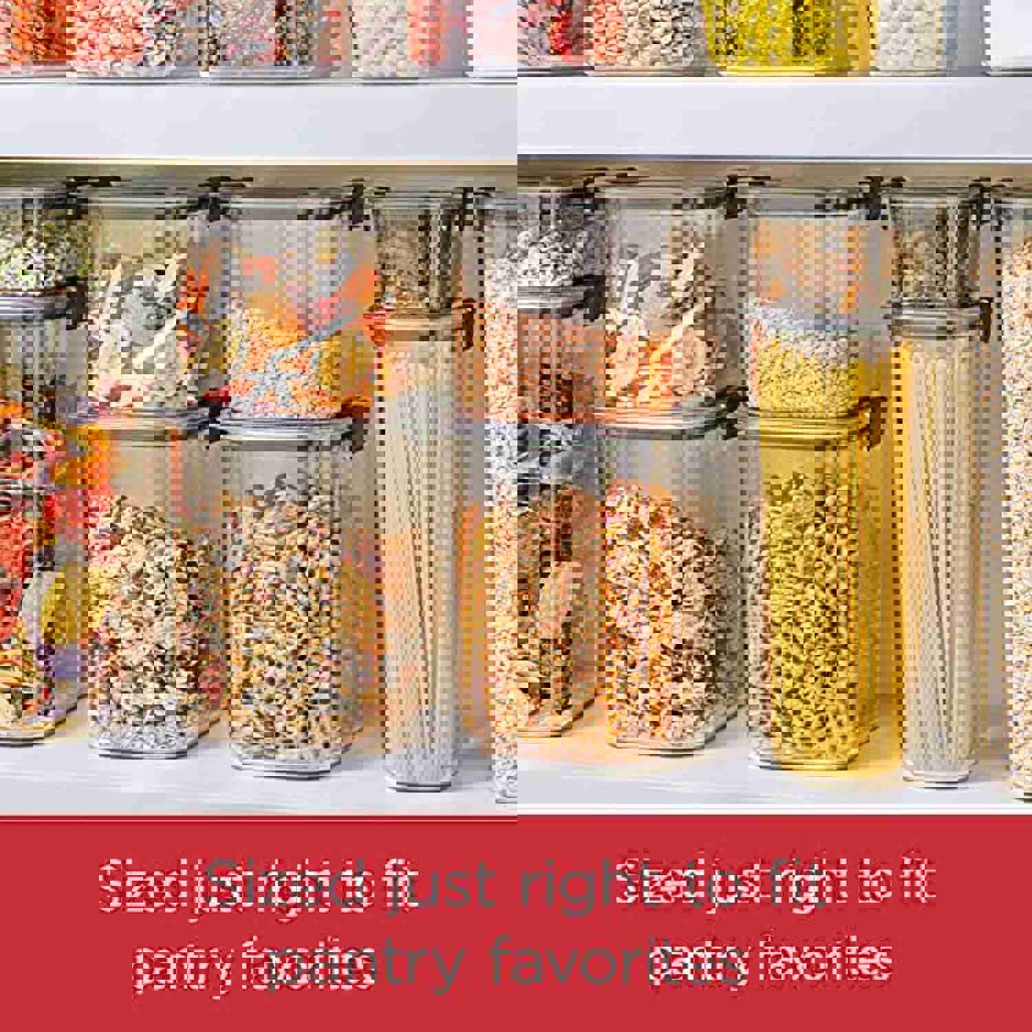 King Supply Brilliance Pantry Organization & Food Storage Containers with Airtight Lids, Set of 10 (20 Pieces Total)