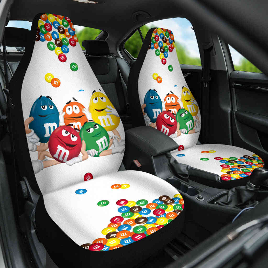 M&M Chocolate Fantasy Car Seat Covers - Premium Custom-Made Car Accessories