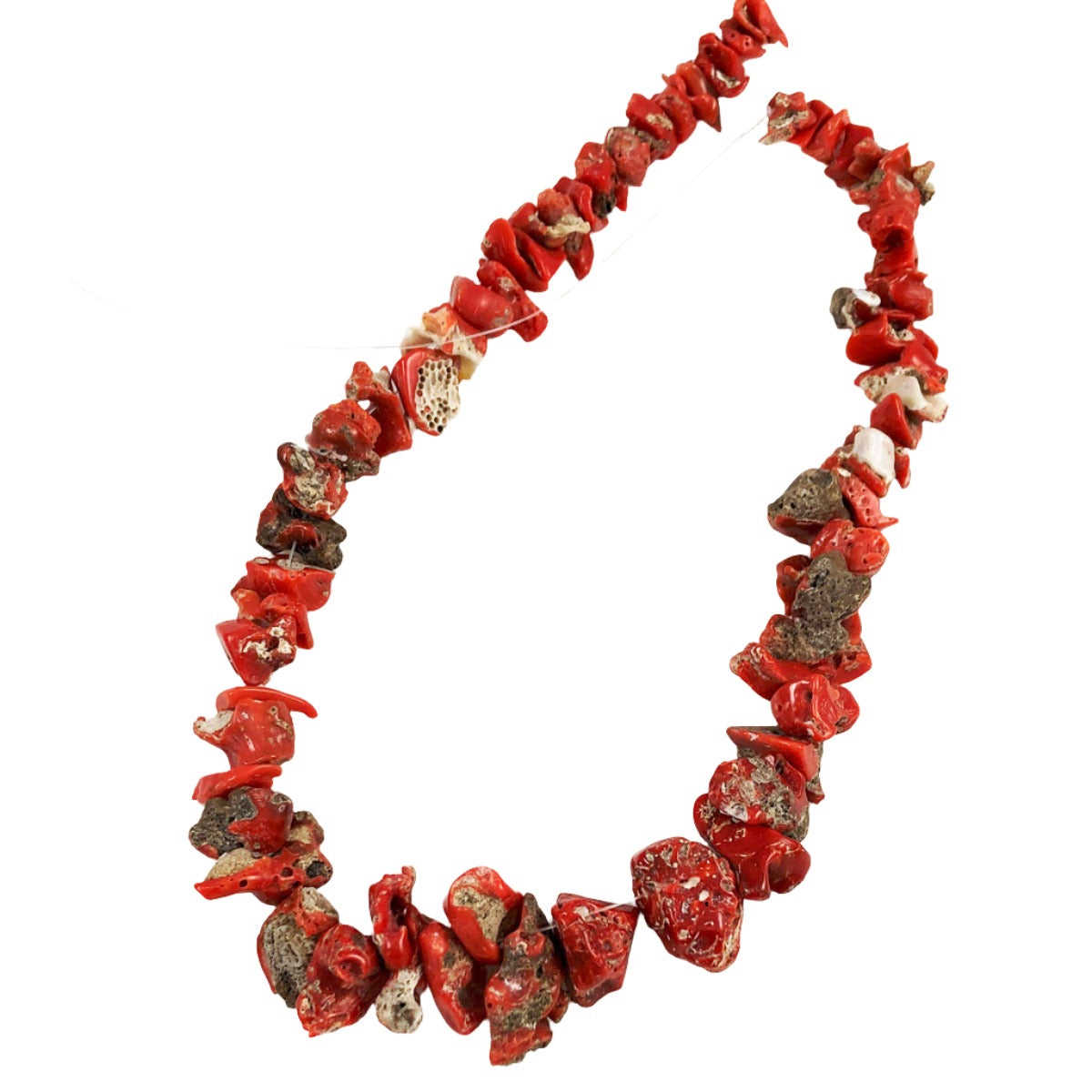 Italian Red Coral Nugget Beads Natural Antique - Vintage Jewelry