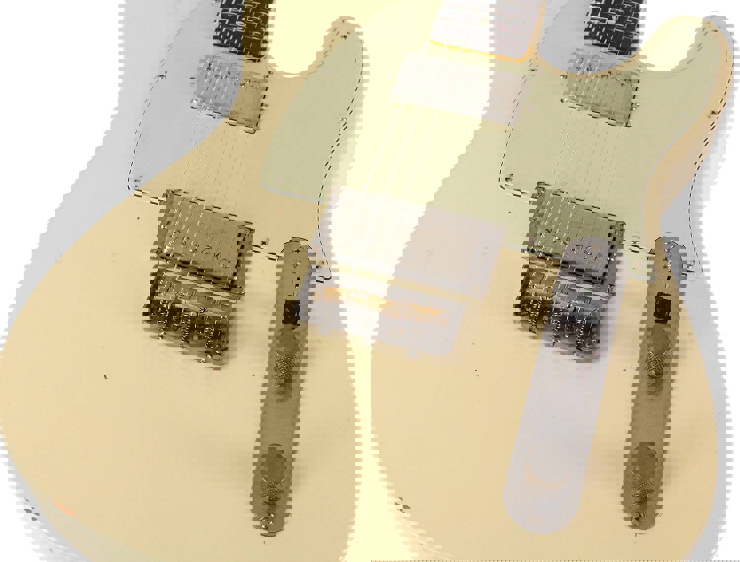 Nash T-2HB Guitar, Aged Olympic White, Light Aging