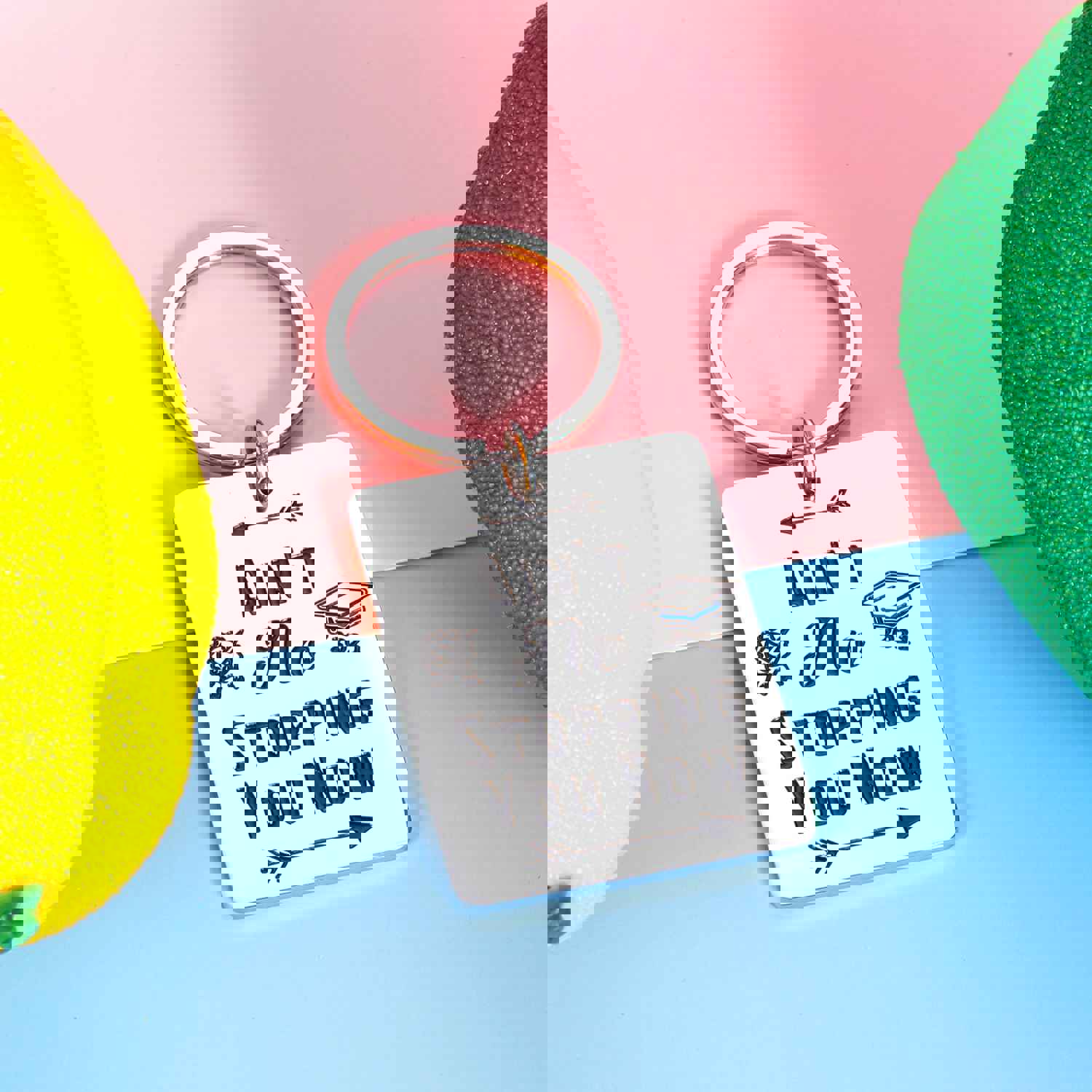 Inspirational 2021 Graduation Keychain for Women and Men