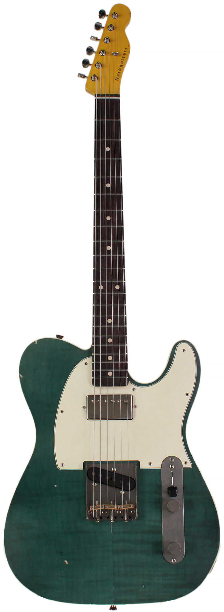 Nash T-63 Guitar, Aquamarine, Humbucker, Light Aging