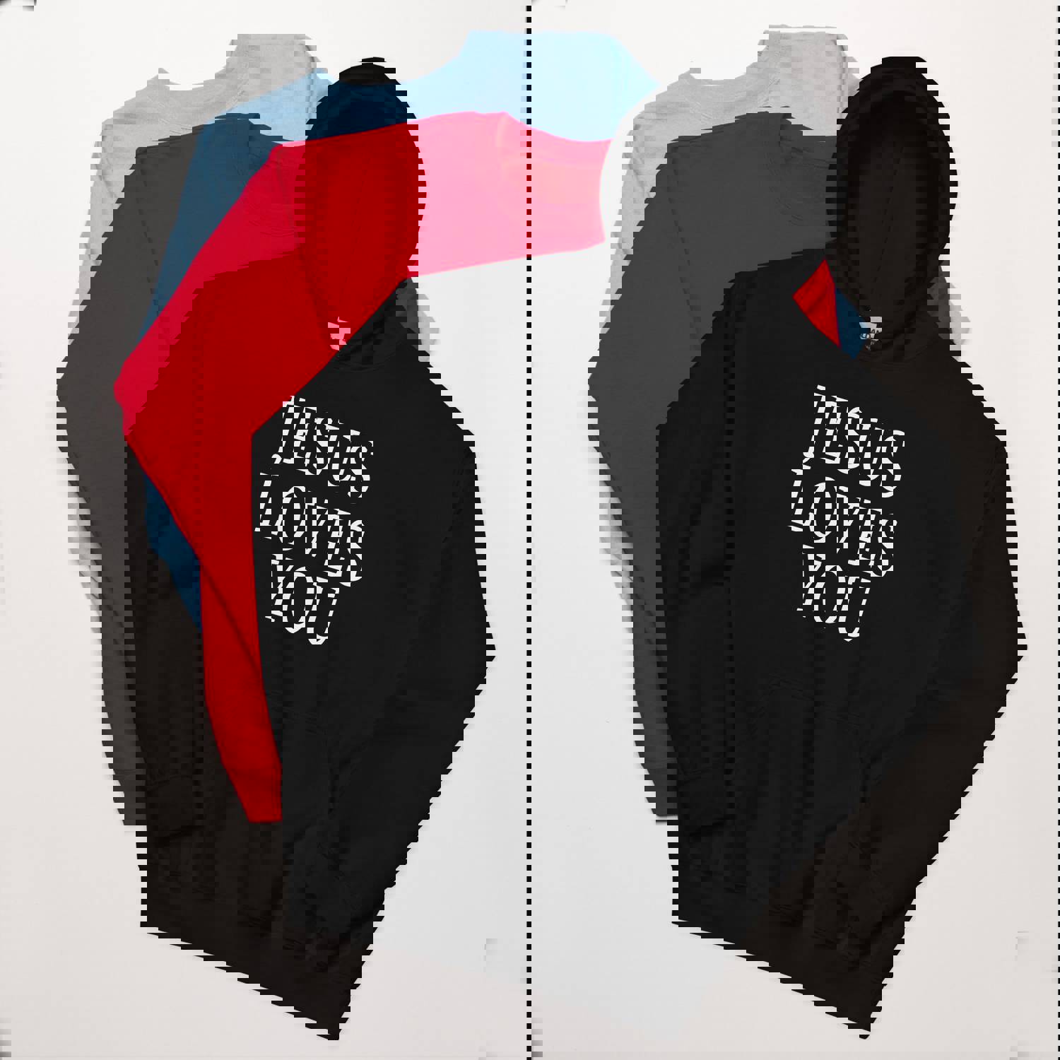 F&H Christian Jesus Loves You Unisex Hoodie