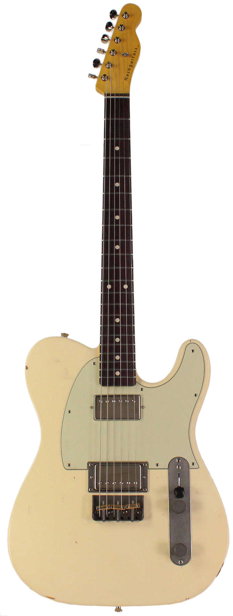 Nash T-2HB Guitar, Aged Olympic White, Light Aging