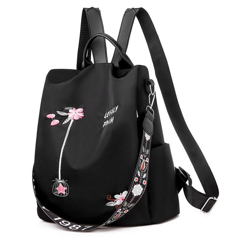 2021 Waterproof Oxford Women Backpack - Fashion Anti-theft Large Capacity School Bag