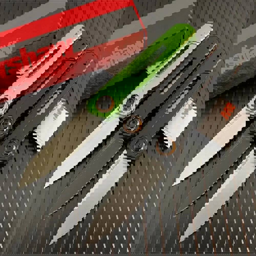 Kershaw 7550 Green/Black Aluminum Handle Folding Knife Launch 11 Pocket AU/TO Outdoor Survival Gear Tactical Camping Knife