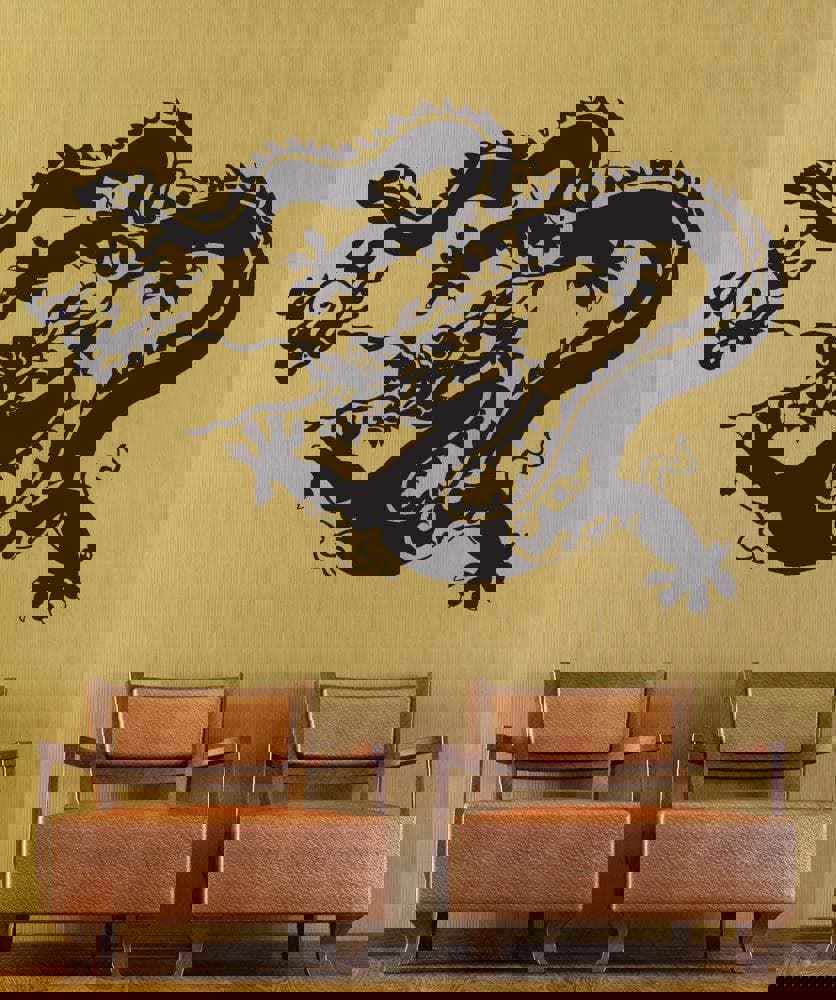 Vinyl Wall Decal Sticker Chinese New Year Dragon #1276 - Removable & Easy to Apply