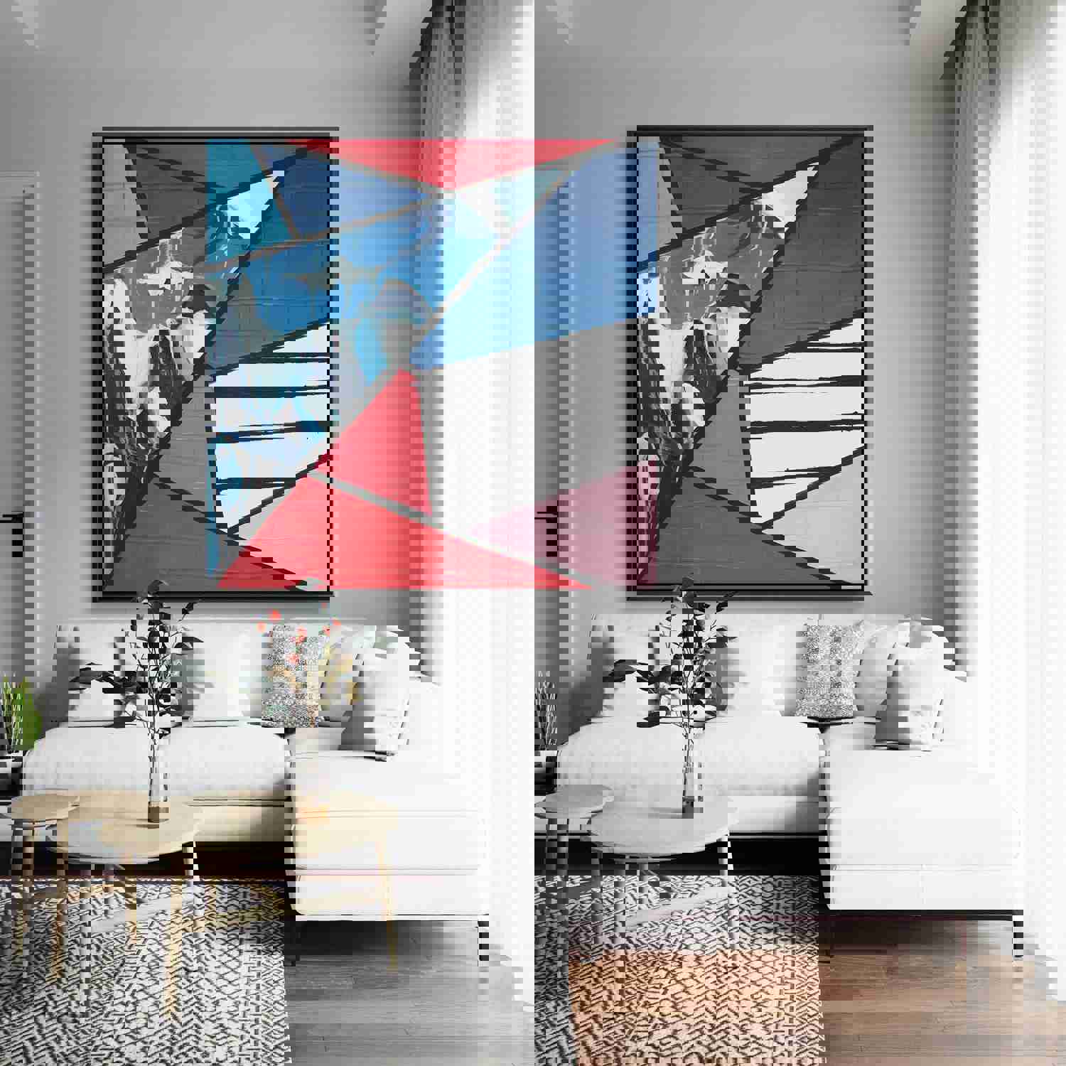 Diagonal Unity, Fine Art Gallery Wrapped Canvas 24x36