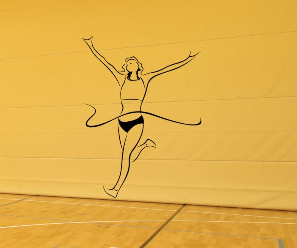 Vinyl Wall Decal Sticker Finish Line #1205 - Removable & Easy to Apply