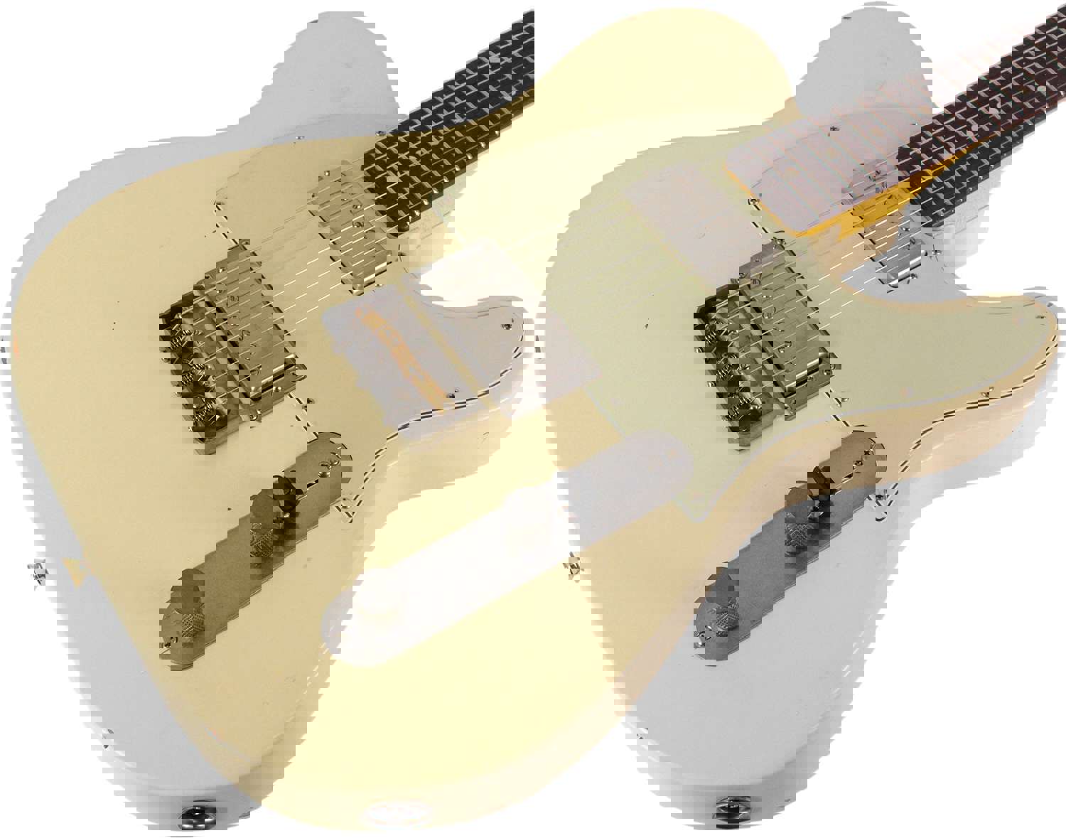 Nash T-2HB Guitar, Aged Olympic White, Light Aging